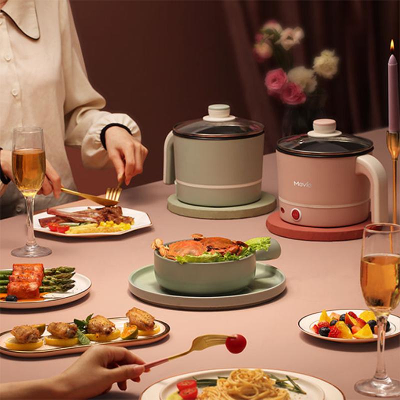 Student Household Multi-function Noodle Cooking Electric Skillet Single Small Electric Pot Small Pot Mini Electric Pot