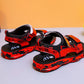 Summer Leisure Sandals Boys and Girls Fashion All-match Non-slip Black and Red Striped Student Sandals