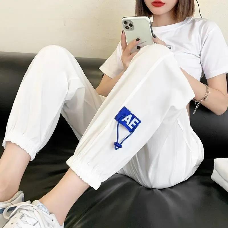 WTEMPO Casual  Active Pants Women Elastic Waist Joggers Sport Long Sweatpants Loose Casual Baggy Trousers