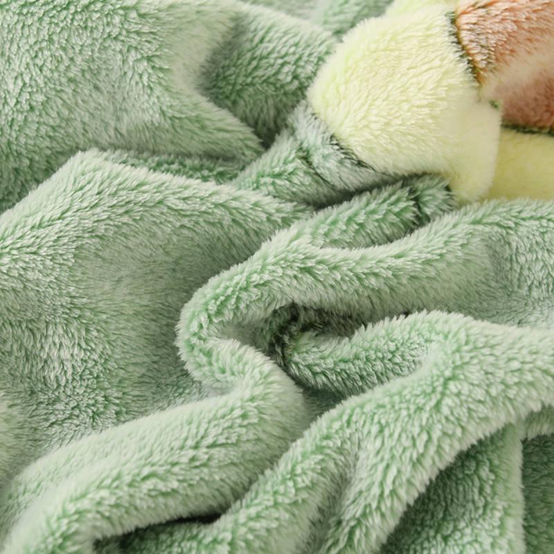 4pcs  Home Textile Fleece Winter Bedding Sets Christmas Beddingset Bed Linen Duvet Cover Bed Sheet