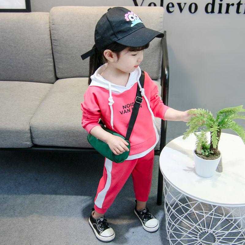 Girls and Boys Suits Spring and Autumn Clothes Children's Sports Sets Children's Clothes Two-piece Korean Sweaters
