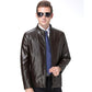 Leather Jacket Men's Leather Leather Jacket Autumn and Winter Sheep Leather Jacket Leather Sheepskin Men's Middle-aged and Elderly Jacket