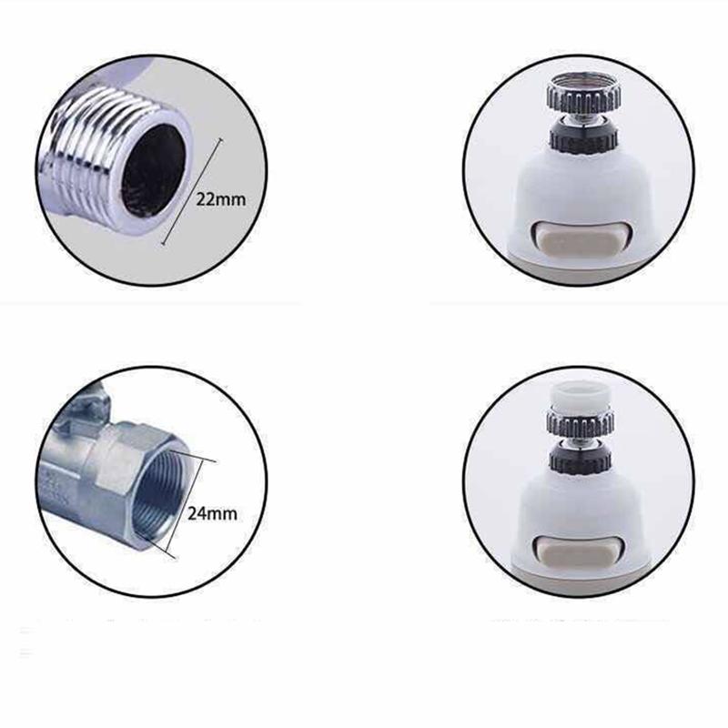 Kitchen Faucet Pressurized Shower Universal Water Saver Tap Water Splash-proof Faucet Water Filter Filter Aerator