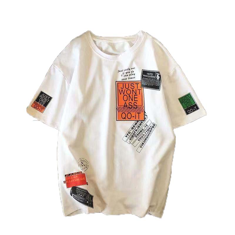 Short-sleeved T-shirt Men's Summer New Casual Trend Summer Five-point Sleeve T-shirt