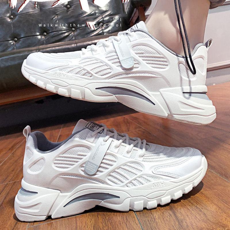 Spring and Summer Men's Shoes Low-top Shoes Breathable Sports Shoes Korean Version of The Wild Student White Shoes for Men