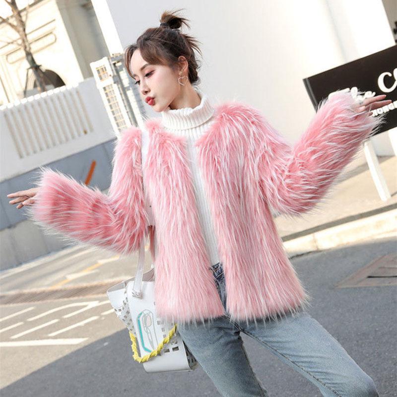 Autumn and Winter Short Mink Fur Coat Fashion Simple Coat Long Sleeve Temperament Female Jacket
