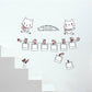 Cute Cat Photo Album Wall Stickers Photo Frame Family Memory Wall Decals Home Decor For Kids Room Nu