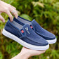 Men's Spring Canvas Shoes Old Beijing Cloth Shoes Dad Flat Comfortable Driving Shoes Slip-on Casual Shoes Husband Shoes