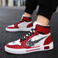 High-top canvas shoes men's trend shoes men's wild casual sneakers personality graffiti