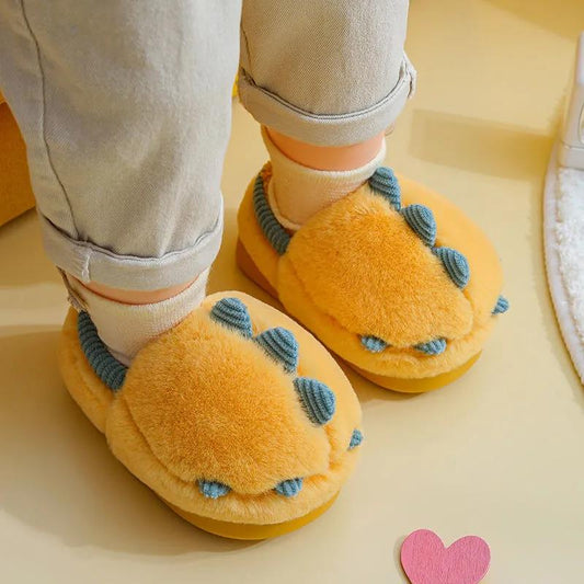 Boys and Girls Cotton Slippers Winter Cute Home Warm Children's Home Indoor Thick-soled Non-slip Plush Cotton Shoes