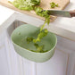 3Pcs Wall-mounted Trash Can Sink Storage Box Kitchen Cabinet Door Hanging Trash Can Plastic Storage Box Trash Basket Kitchen Organizer