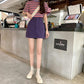 2020 Summer Womens Ladies A-line Jeans Short Skirt Button High Waist Denim Pockets Skirt Harajuku Mini High Quality Jean