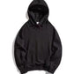 Hooded Sweater Men With Same Solid Color Loose Clothes Sweatedhirts Autumn Large Size Hedging Plus Velvet Thick All-match
