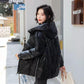 Winter Short Thickened Windproof Cold Warmth Loose Loose Hooded Casual Slim Solid Color Ladies Coat Jacket Padded
