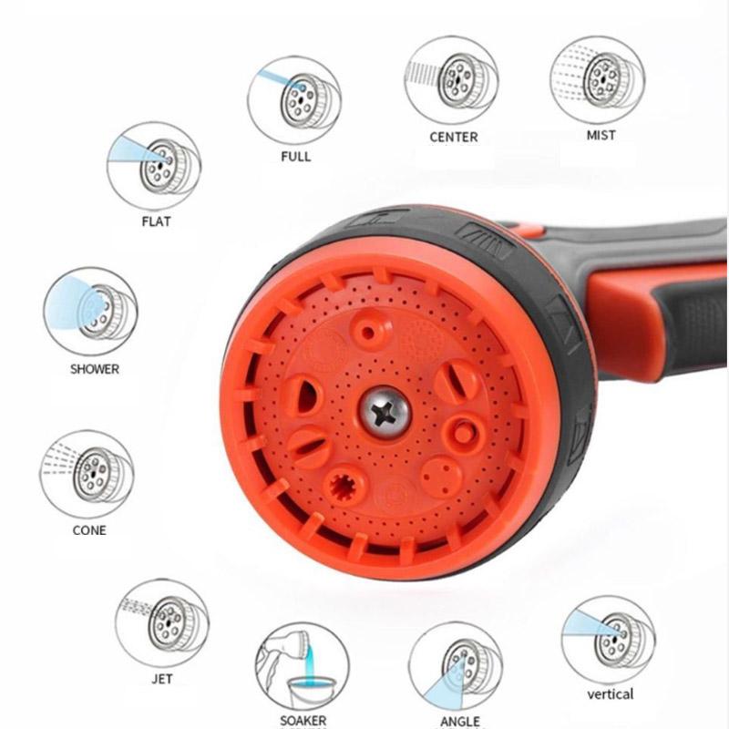 Watering Hose Hose Car Wash Watering Dishes Watering Artifact Booster Nozzle High Pressure Spray Garden Shower Gun Set