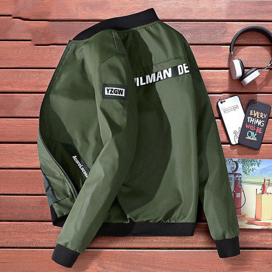 Autumn Men's Clothing Plus Size Jacket Men's Youth Jacket Trend Slim Jacket