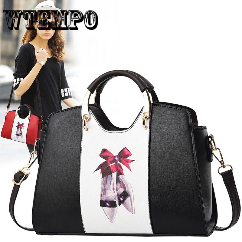 WTEMPO Brand Handbag Fashion Women Shoulder Bag Western Style Handbag