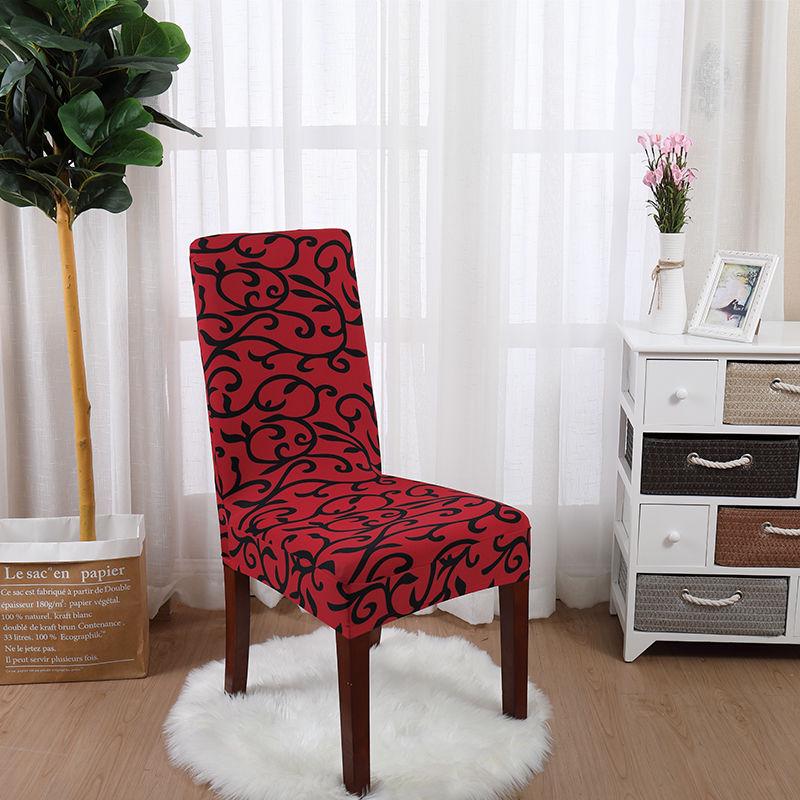 Removable Print Chair Cover Banquet Dining Room Seat Protector Stretch Dining Chair Cover Home Decor