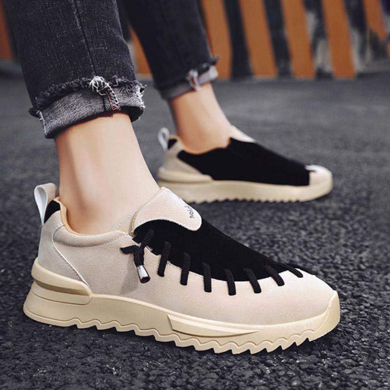 Spring Board Shoes Men's Trend Students Casual All-match Breathable Leather Shoes Men's Shoes Men's Summer