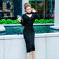 Autumn and Winter OL style Slim Long Knitted Dress Female Bag Hip Long-sleeved Knitted Sweater Bottoming Dress