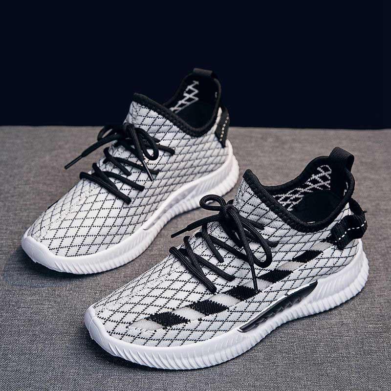 Plus Size 35-40 Summer Women Sneakers Students Knitting Breathable Running Basketball Shoes Shockproof Non-slip Pink Shoes