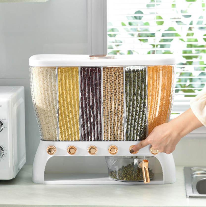 Piped Miscellaneous Millet Barrel Multifunction Household Seal Insects Moisture Millennium Storage Box Food Storage Tank