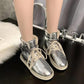 Snow Boots Women Winter Short Tube All-match Martin Boots Plus Velvet Padded Short Boots Cotton Shoes
