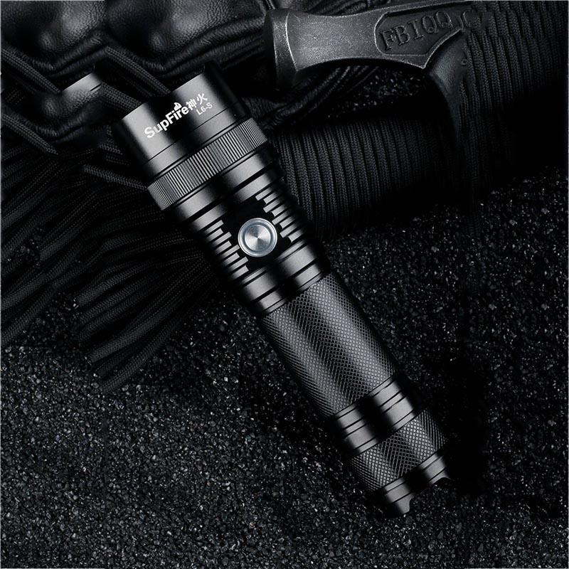 L6-S Strong Light Flashlight Rechargeable Ultra-bright Long-range LED Multi-function Outdoor Special Forces 5000