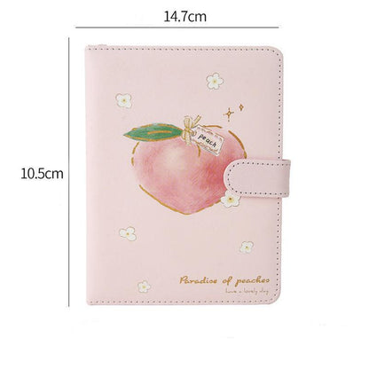 Notebook A5 Magnetic Buckle This Small Fresh PU Leather Diary Student Girl Heart Note Book