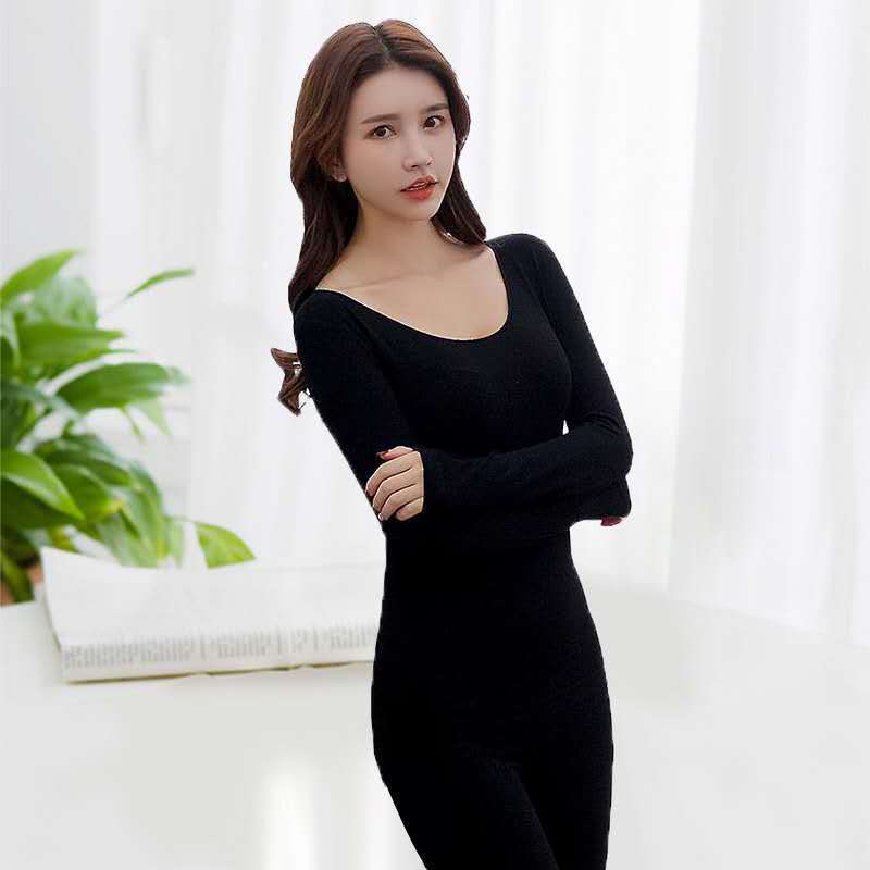 Women's Thin Body Sculpting Bottoming Seamless Autumn Clothes and Long Trousers Underwear Winter Shaping Warm Suit