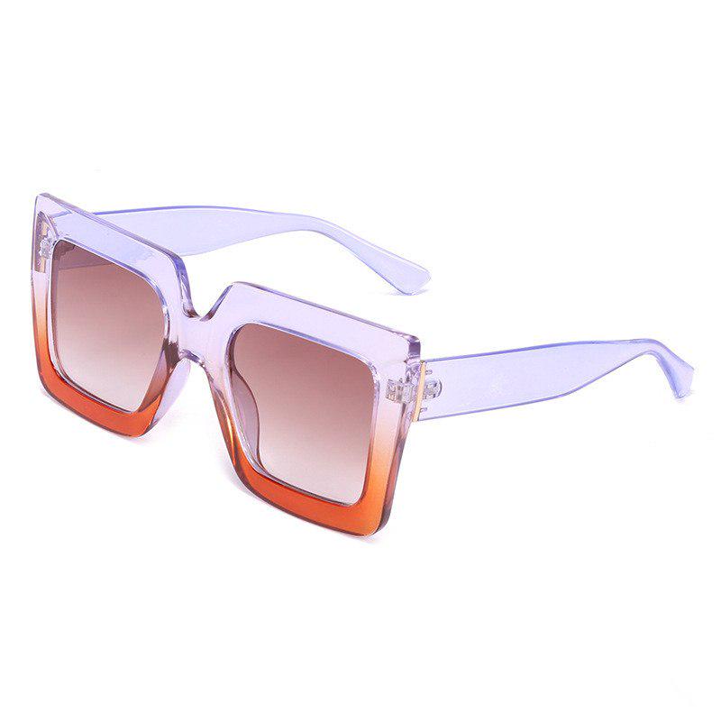 Fashion Square Sunglasses Women Brand Designer Oversized Sun Glasses Ladies UV400 For Female Big Fra