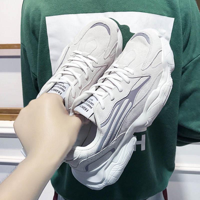 Plus Size 39-44 Summer Men Leather Sneakers Anti-Slippery Breathable Basketball Running Shoes Non-slip Comfortable Shoes