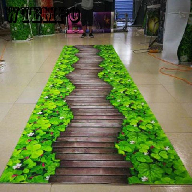 3D Printing Rug Carpet Hallway Floor Mat Anti-slip Doormat Bedroom Living Room Balcony