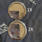 Hand-held Makeup Mirror Mini Vanity Mirror Schoolgirl Woman Flip Foldable Easy To Carry  Quicksand Sequins Small Round Mirror