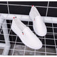 Women's Sneakers White Flat Shoes Hollow Ladies Loafers Pu Leather Slip on Shoes Low-heel Casual Shoes Espadrilles
