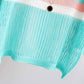 Spring and Summer Hollow Knitted Sunscreen Jacket Top Women's Loose Thin Color Stripes