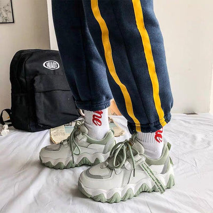 Women Chunky Sneakers White Tenis Female Casual Shoes Old Dad Shoes Ladies Walking Vulcanized Shoes