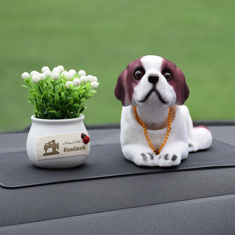 Cute Creative Car Shaking His Head Dog Car Interior Decoration Car Interior Decoration Toys