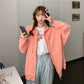 Hooded Sweater Student Loose Cardigan Mid-length Zipper Coat Sweater Women