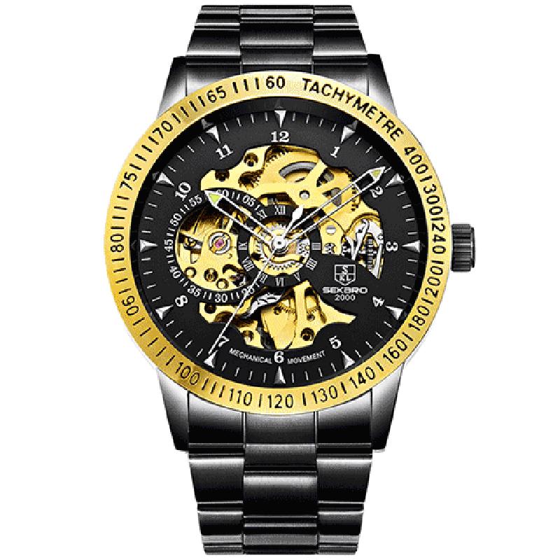 Men's Machinery Nightlight Business Hollow-out Watchband High-grade Waterproof Sports Watch