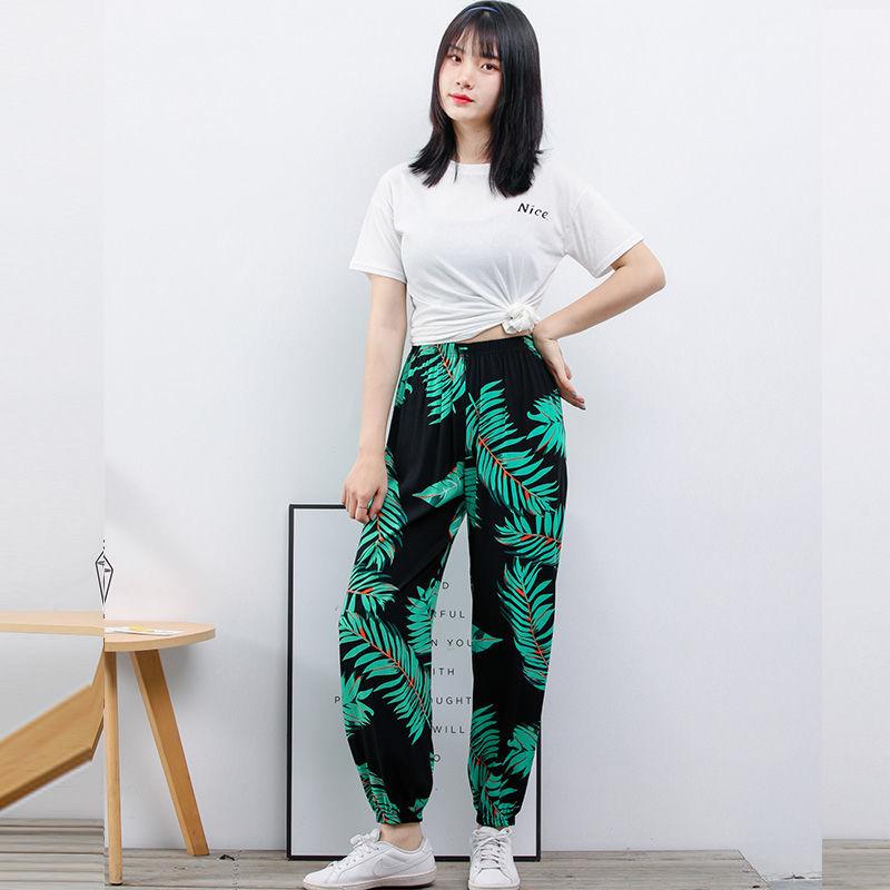 Summer Girl Pants Wide Leg Bloomers Loose Thin Section Comfortable Seaside Vacation Beach Pants