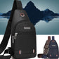 Men's Chest Bag Simple Storage Bag Travel Small Backpack Black Messenger Bag Mini Coffee Bag Shoulder Bag Shoulder Bag Handbag