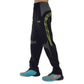 Casual Cycling Pants Men's Training Football Trousers Training Pants Leg Tight Zipper Pants Track and Field Black Sports Pants