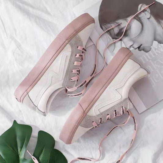 Student Canvas Shoes Korean Style Wild Fashion Canvas Clearance Shoes Casual Flat Low Heel Sneakers