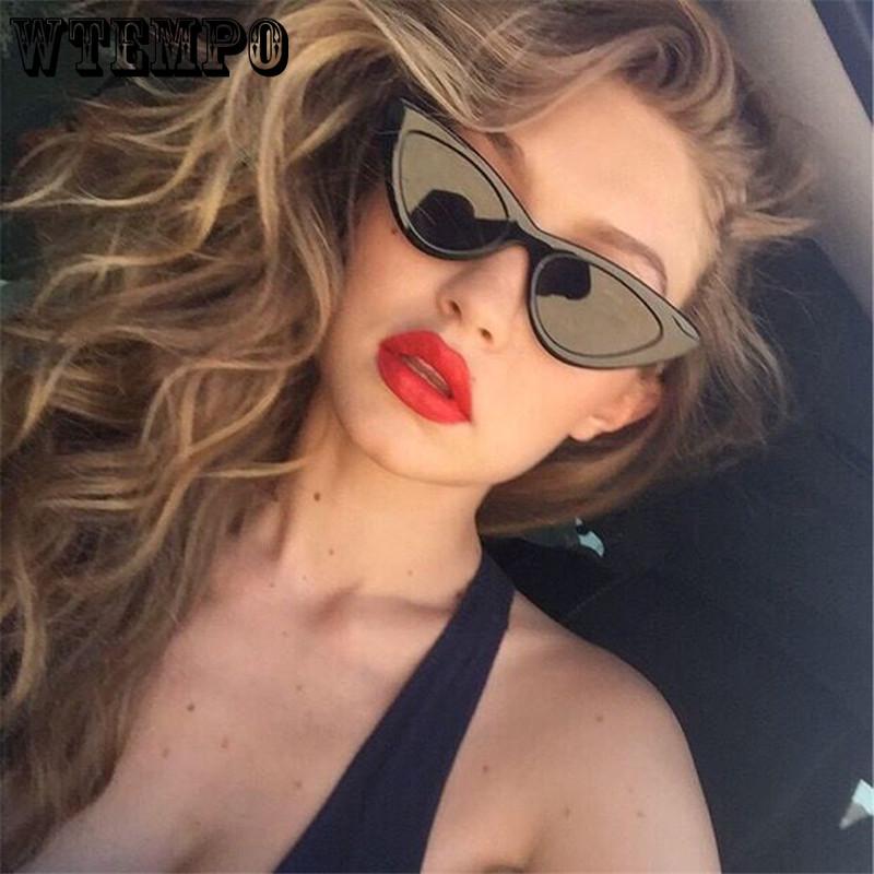 WTEMPO Cat Eye Transparent Glitter Sunglasses Women's Sunglasses Men's Glasses
