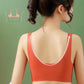 Latex Seamless Underwear Women's No Steel Ring Summer Thin Section Gather and Close The Milk Sports Vest Sleep Bra Latex Underwear Seamless