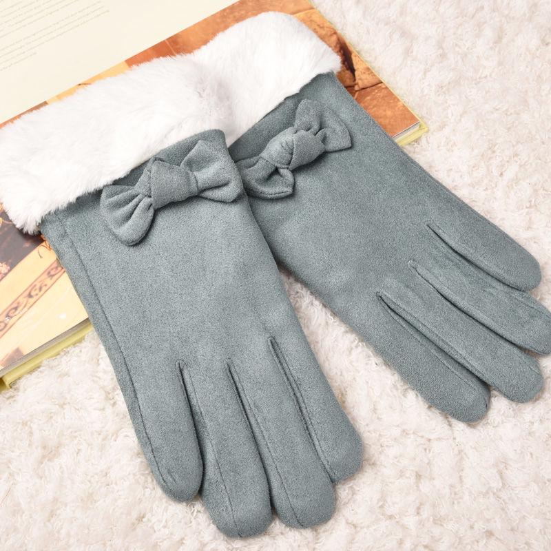 Winter Warm gloves Half-finger gloves Woman fashion gloves Plush Cotton gloves Windproof gloves