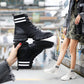 Boots Women Leather Lace-Up Thick Martin Boots Round Toe Shoes Outdoor Leather Winter Female Shoes