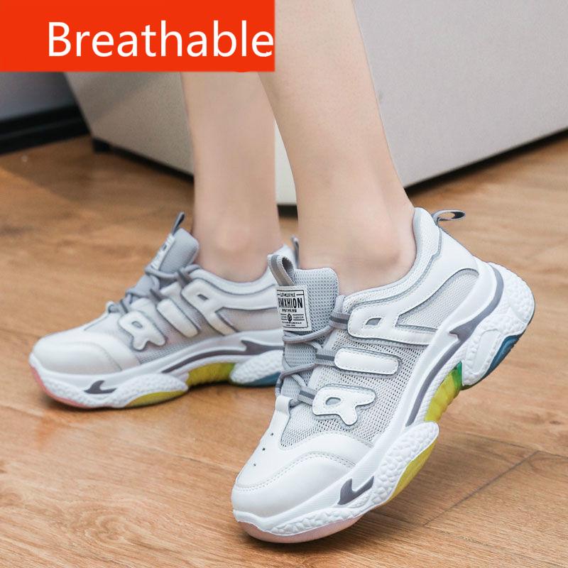 Daddy Shoes Summer Breathable Wild Hollow Thick Bottom Net Red Sports Casual Women's Shoes