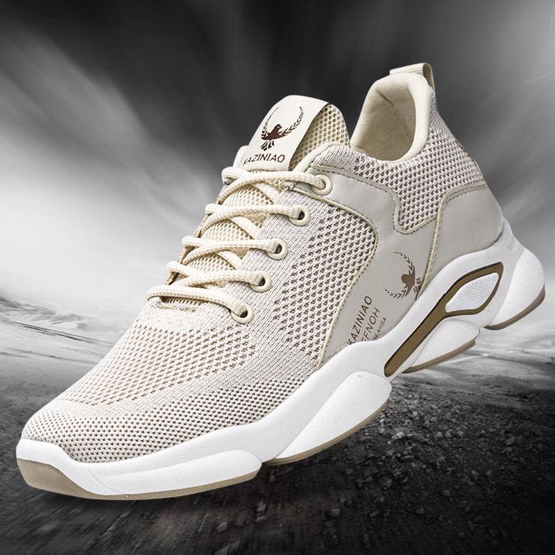 Summer Men Casual Shoes Light Breathable Mesh Shoes Men Sneakers Lace Up Gray White Black Red Male Shoes 2020